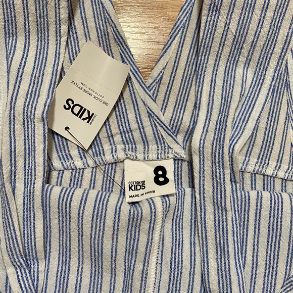 Cotton On Kids Striped Jumpsuit size 8 - Picture 3 of 6